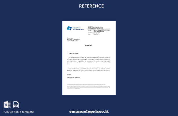 modello di riferimento per la chiusura di banche industriali coreane in stile ve